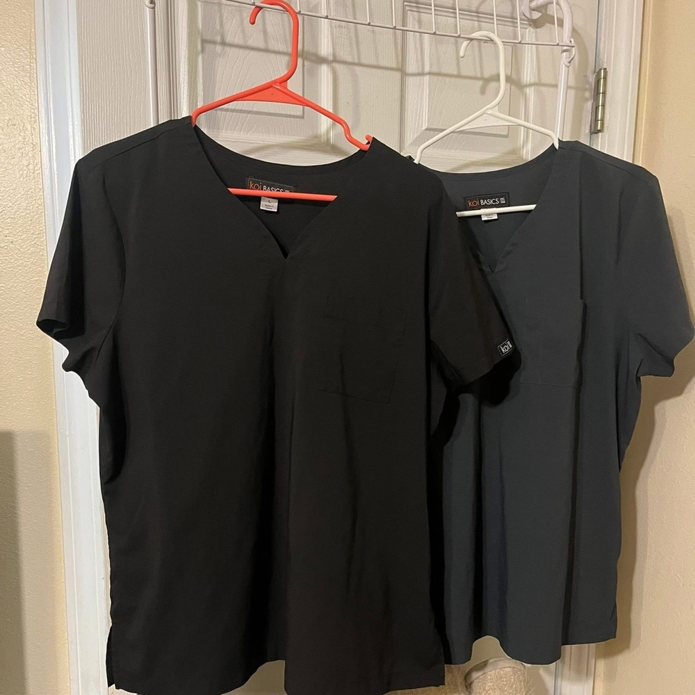 koi Women's Black and Gray Tops